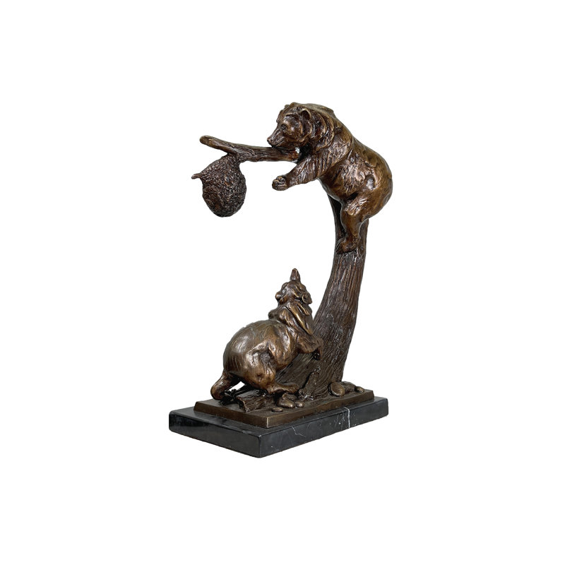 Sculpture bronze sur table