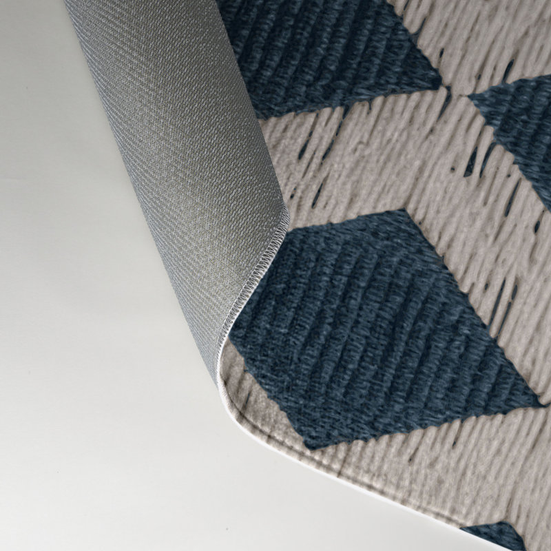 Tapis d'intérieur et d'extérieur à carreaux beige