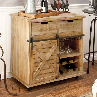 Coutu Solid Wood Accent Cabinet
