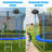 SUMIJ 10FT Outdoor Tranpoline for Kids and Adults with Safety Enclosure Net and T-Hook, Backyard Tranpoline