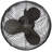  13" Oscillating Wall Mounted Fan-1302499696
