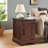 Rustic Farmhouse End Table With Barn Door And Adjustable Shelf, Perfect For Living Room And Bedroom Storage