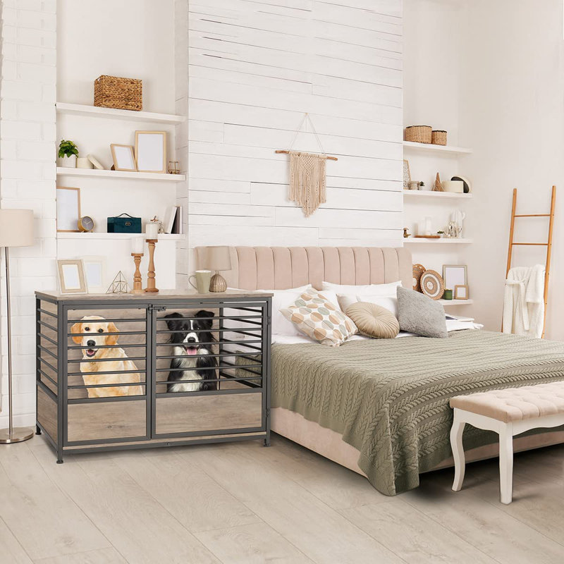 Caisse Kehoe, Grand (H 27,6 po x l 39,4 po x P 23,6 po), Gris / Beige