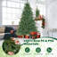 Arbre de Noël artificiel 8 pi avec 1226 branches et 410 lumières DEL blanc chaud