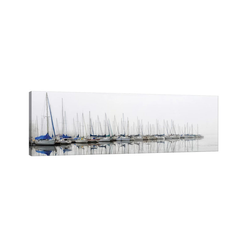 Sailing Boats Panel by Andy Amos - Wrapped Canvas Panoramic Print, 152.4 cm H x 50.8 cm W x 1.91 cm D