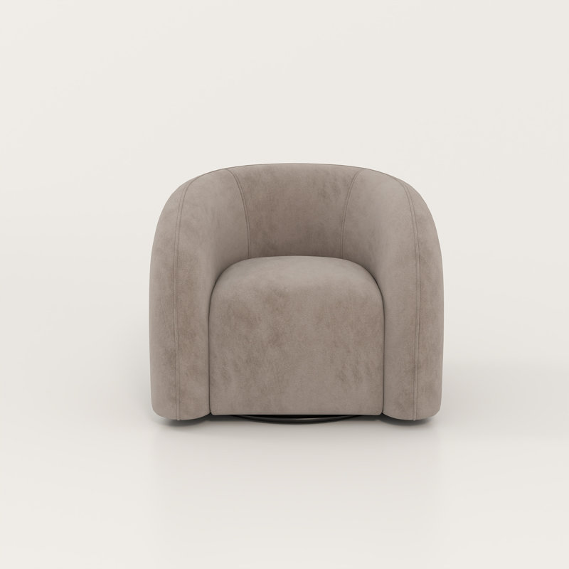 Bricyn Swivel Barrel Chair, Gray