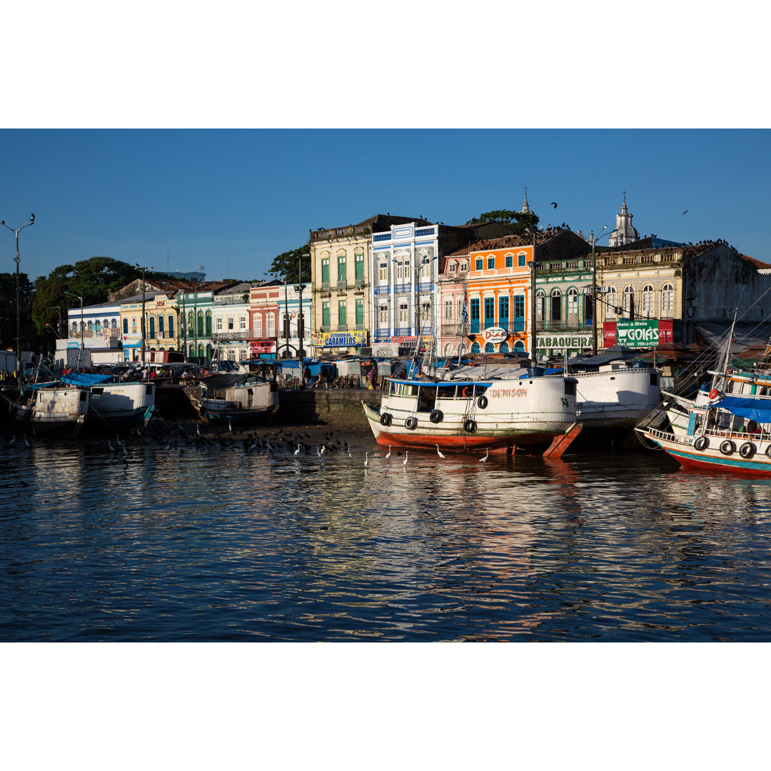 Boote auf dem Mercado Ver O Peso - Leinwandbild