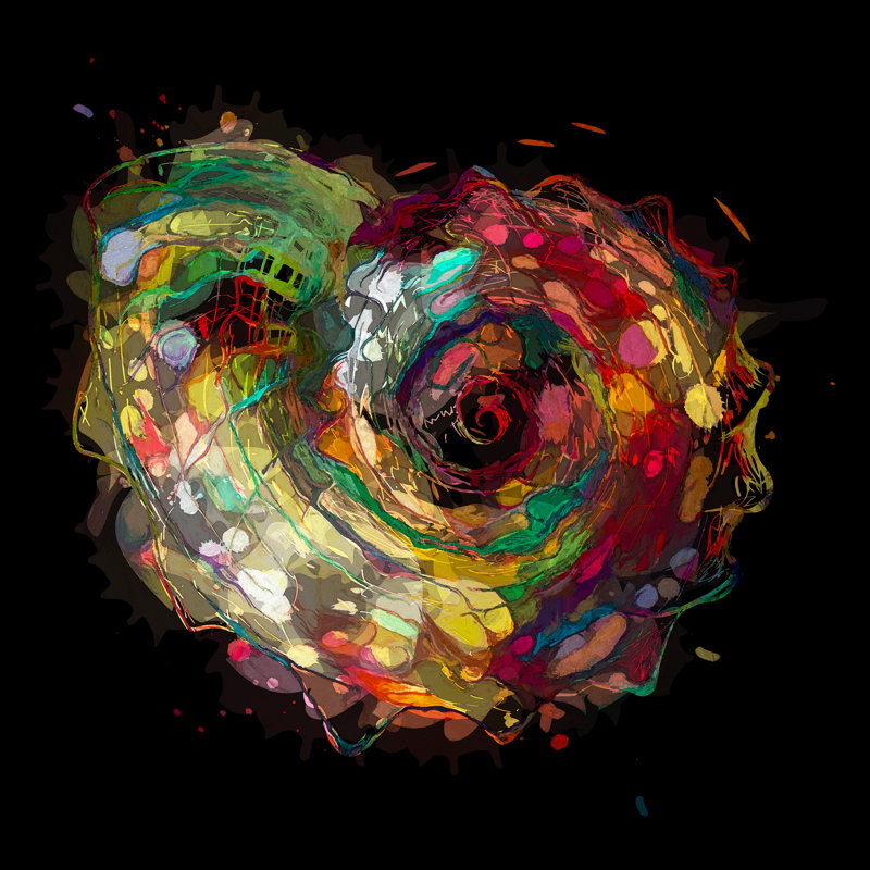 " Boho Nautilus Shell 247 ", 36" H x 36" W x 1.5" D