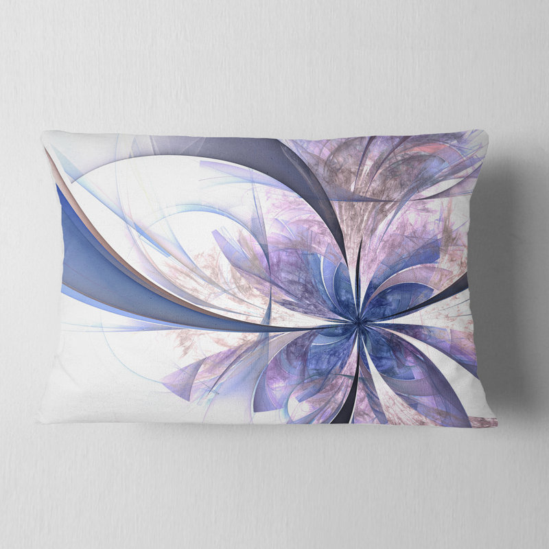 Coussin lombaire à motif floral fractal