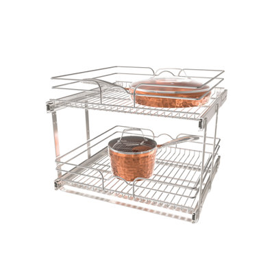 Organisateur de panier à 2 niveaux Rev-A-Shelf pour armoires de cuisine ou de meuble-lavabo 