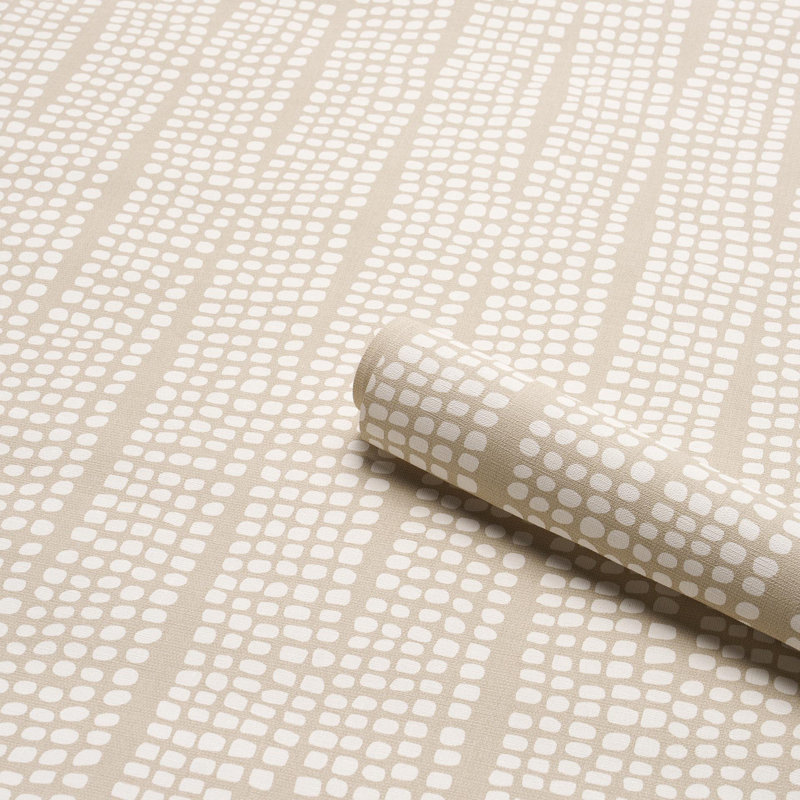Noland Geometric Vinyl Wallpaper Roll, Birch