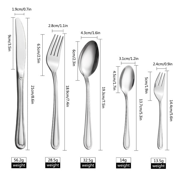 Babbu 30 Piece Flatware Set Wrought Studio