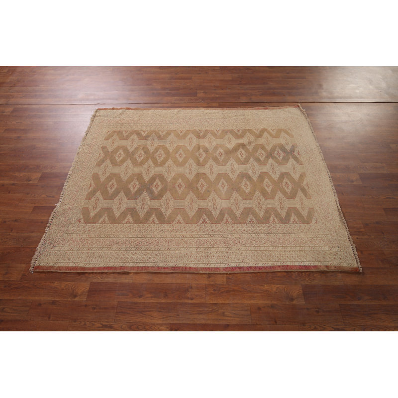 Tapis décoratif fait à la main 4 x 5