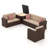 Frisby 6-Person Outdoor Wicker Conversation Set With Cushions And Storage Box-108682623-108896475