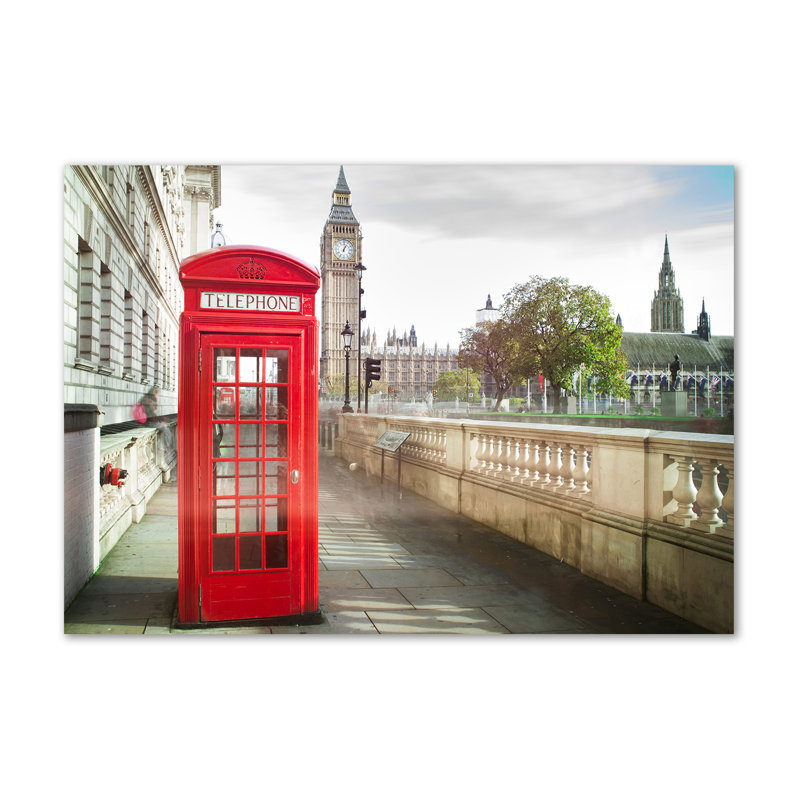 Telephone Booth - No Frame Print on Canvas
