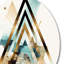 Boho, art mural géométrique, décor moderne triangulaire - Boho I-88599675