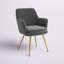 Fauteuil en velours l 18,5 po Reyansh-50559883