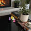 Décoration lumineuse d'Halloween citrouille - ensemble de 3 citrouilles décoratives en céramique pour l'intérieur, la table et le plateau