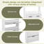 Range-chaussures avec 3 portes et 2 tiroirs avec support, grand espace de rangement