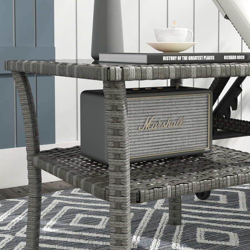 Ophion Square Metal Outdoor Coffee Table , 50cm cm W 50cm cm D