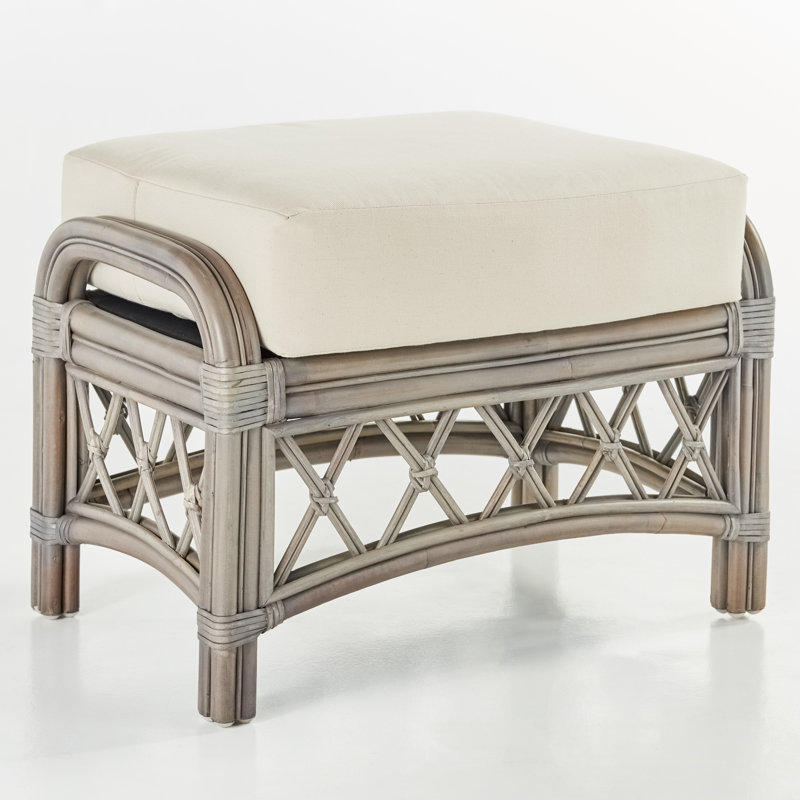 Stowers Upholstered Ottoman, Willow, Meeks Shell