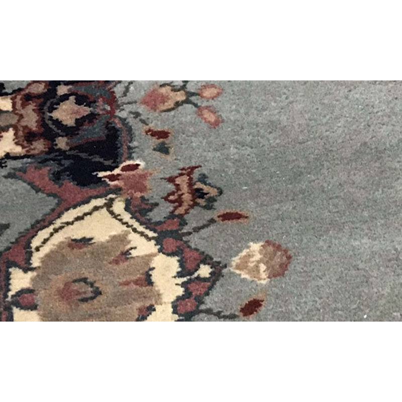 Tapis bleu de haute qualité noué à la main