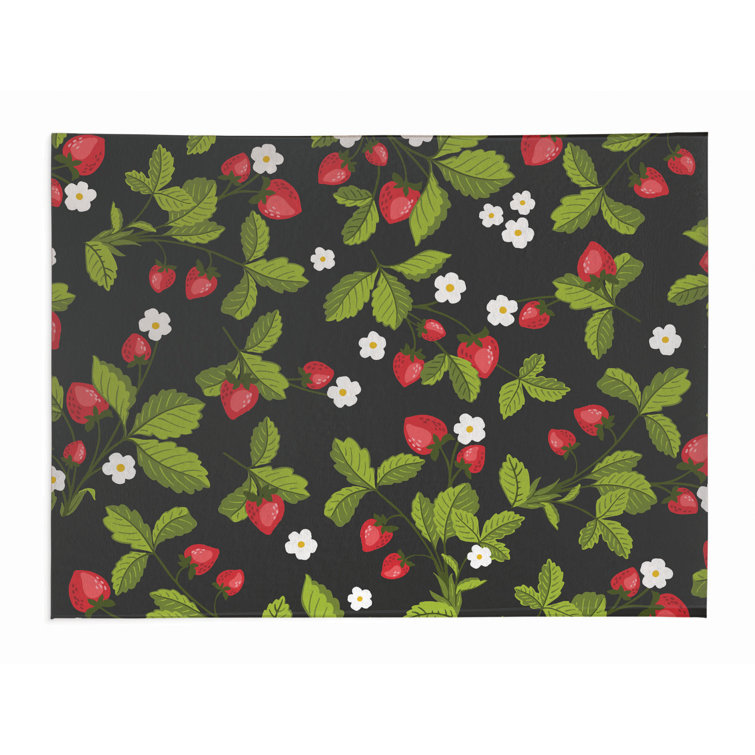 Strawberries Outdoor Rug