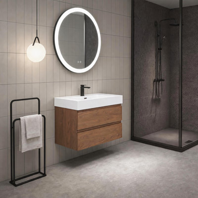 Meuble-lavabo flottant épais de 24 po (RTA)