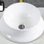 Lavabo vasque en céramique blanc pour la salle de bain - éléments subtils, matériau durable, longévité
