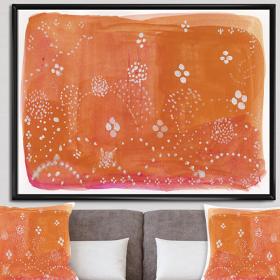 «Orange Composition», reproduction d'art sur toile