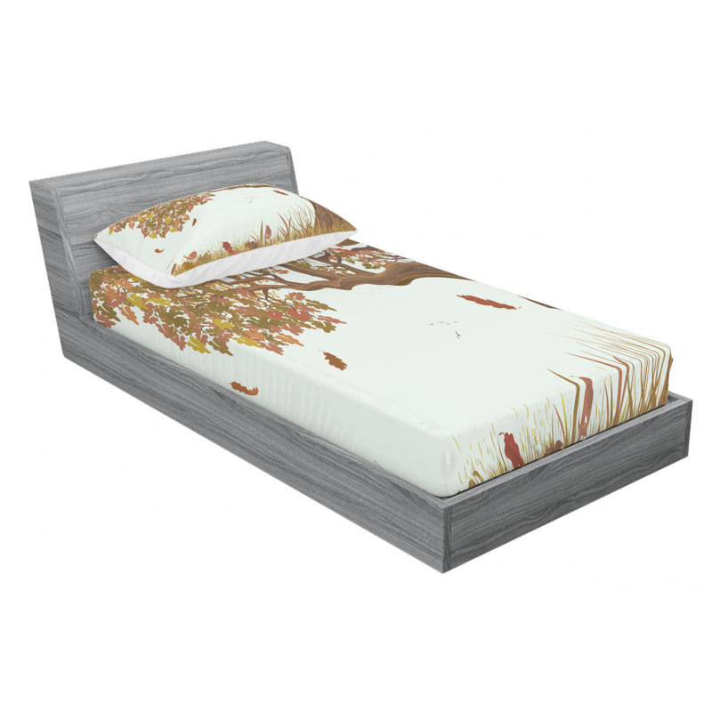 Microfiber Sheet Set, Twin Sheet Set with 1 Pillowcase