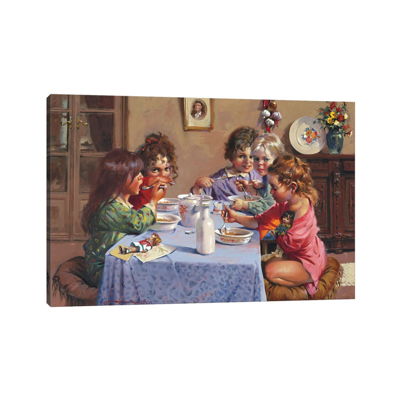 Milk & Serial by Maher Morcos - Wrapped Canvas Print, 20.32 cm H x 30.48 cm W