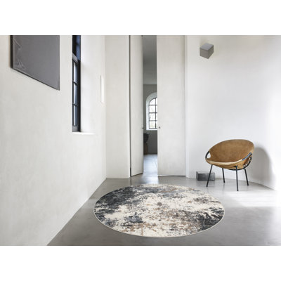 Abbingt Machine Woven Blue Indoor Rug