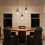Luminaire suspendu moderne réglable 1 lumière avec abat-jour en verre texturé pour îlot de cuisine-492166870