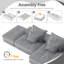 Canapé modulaire surdimensionné moderne avec repose-pieds-1080531093
