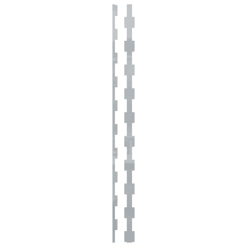 Ensemble de 30 panneaux muraux Midland, H 47 po x l 2 po, Gris