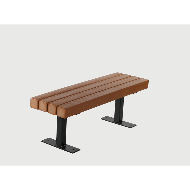 Banc de parc en plastique recyclé trailside, Cèdre, 4 pi