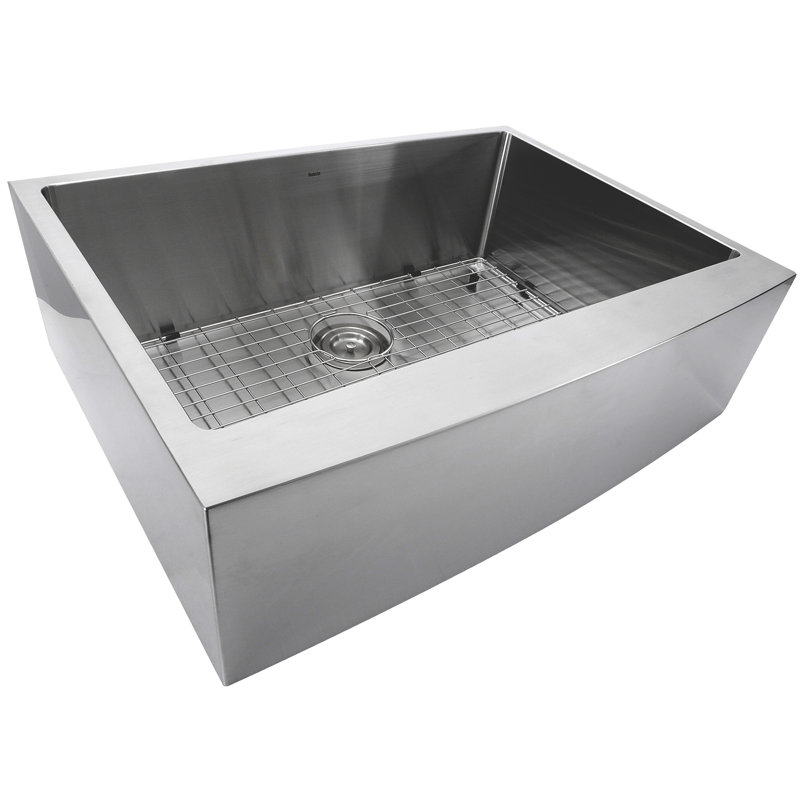 Pro Series 30.125'' L Single Bowl Stainless Steel Kitchen Sink