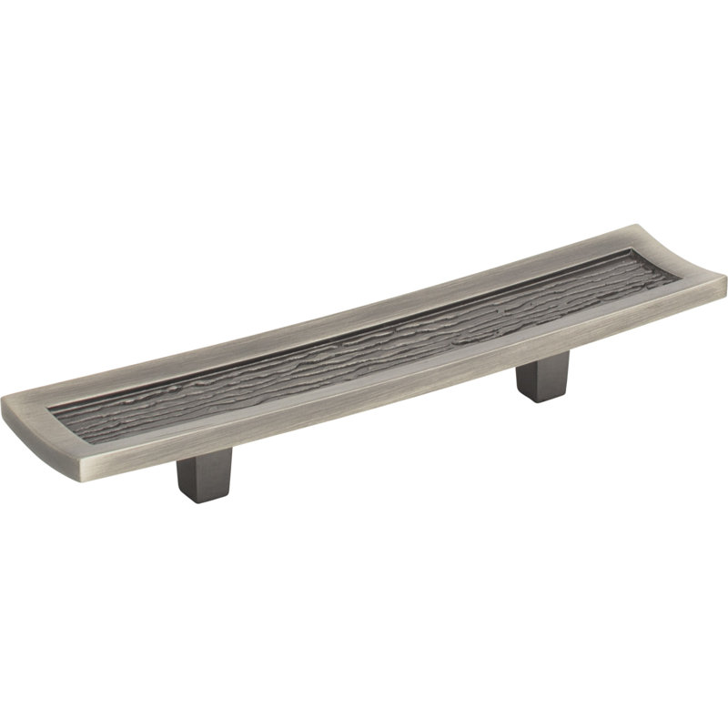 Brushed Nickel Modern Bar Handle with Mounting Hardware