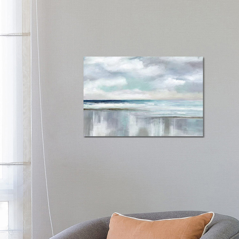 Cyan Sunrise by Nan - Wrapped Canvas Print, 66.04 cm H x 45.72 cm W x 1.91 cm D
