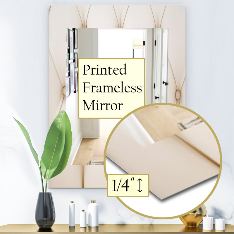  Miroir mural moderne, H 24 po x l 32 po, Géométrique