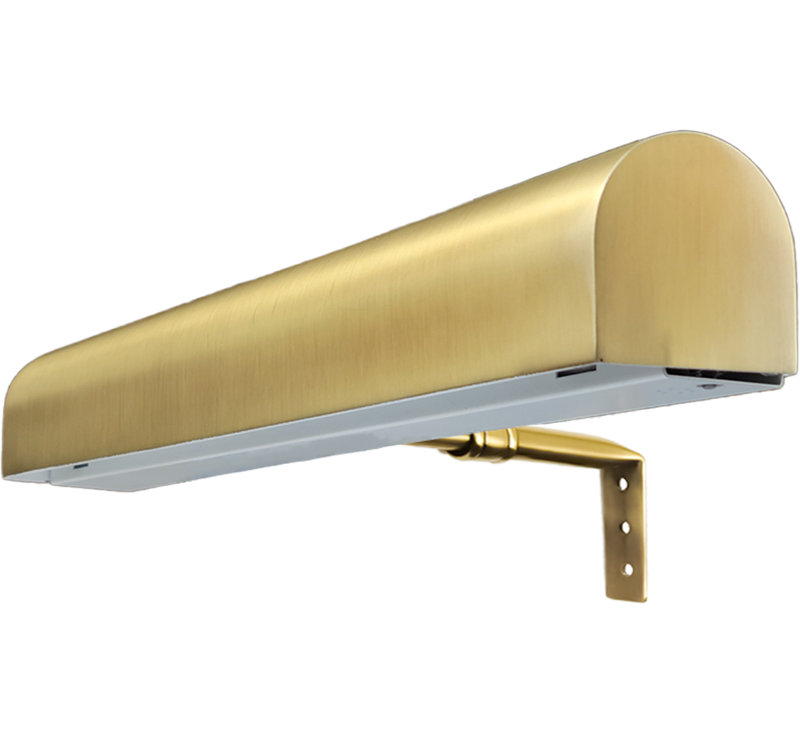 10.75'' Dimmable LED Wall Mounted Picture Light with Remote, Brushed Satin Brass