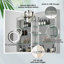 Azamat 30"H Recessed or Surface Mount Frameless LED Medicine Cabinet With  Adjustable Shelves-505742997-505742999