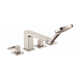 Metropol Double Handle Deck Mounted Roman Tub Faucet Trim with Diverter and Handshower