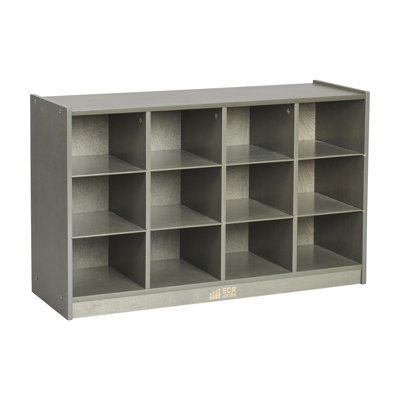 ECR4Kids 12 Cubby Mobile Tray Storage Cabinet, 3x4, Classroom Furniture