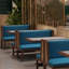 Banc rembourré en similicuir restaurant Bar Cafe Teahouse