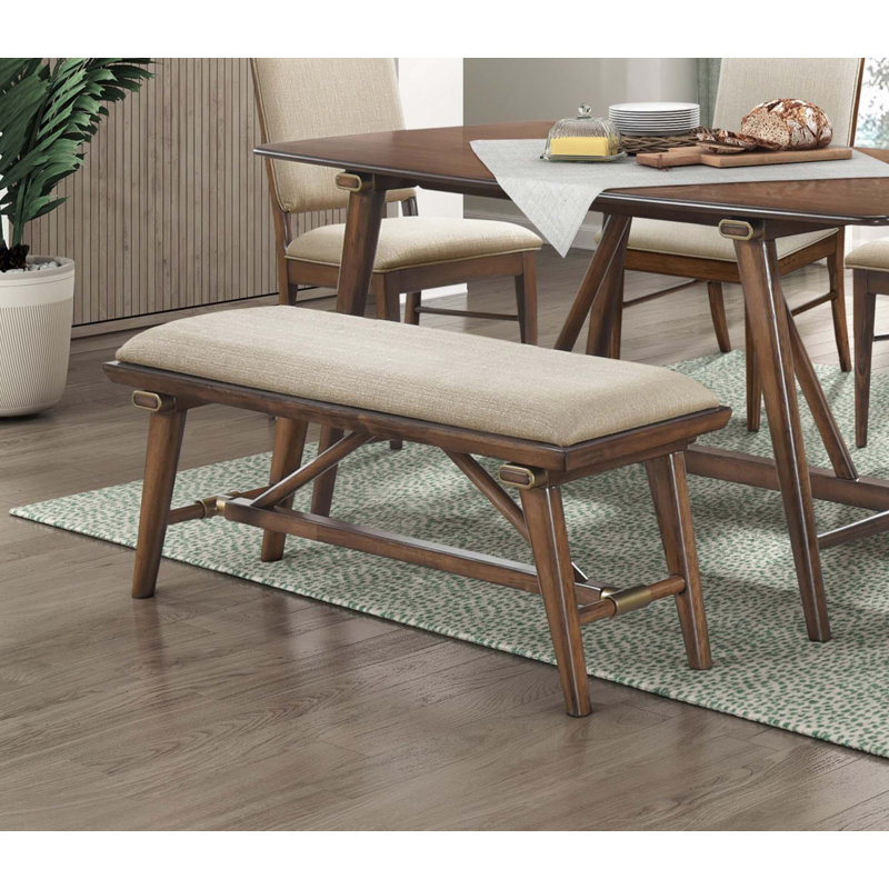 Banc de salle à manger rembourré en tissu de conception moderne