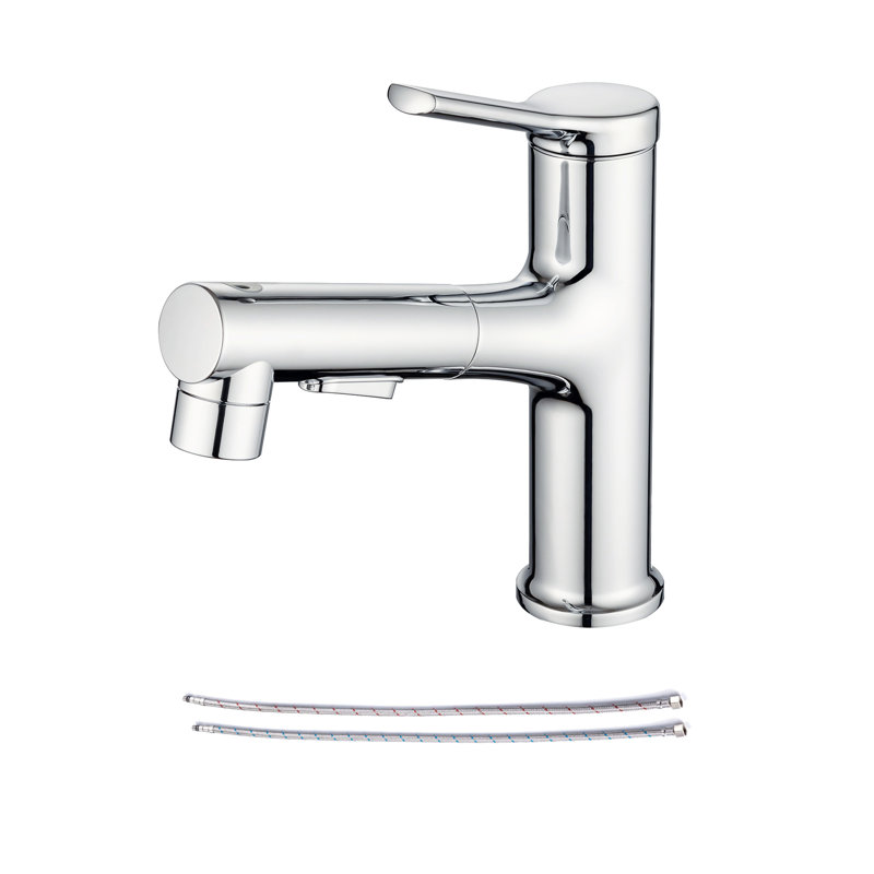 Single-Hole Single-handle Bathroom Faucet, Chrome