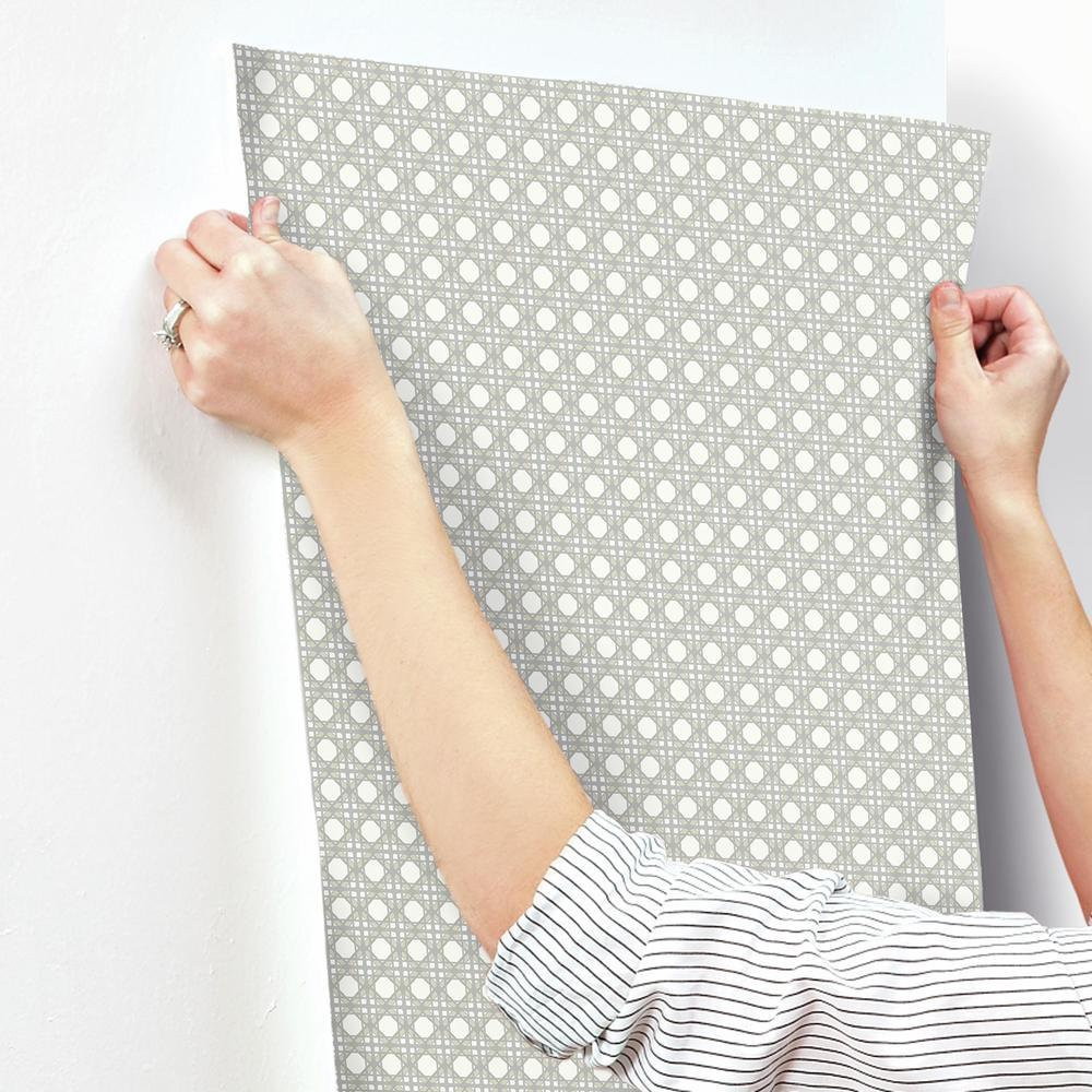 Varese Geometric Wallpaper, Beige/White