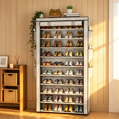 16 Pair Shoe Storage Cabinet